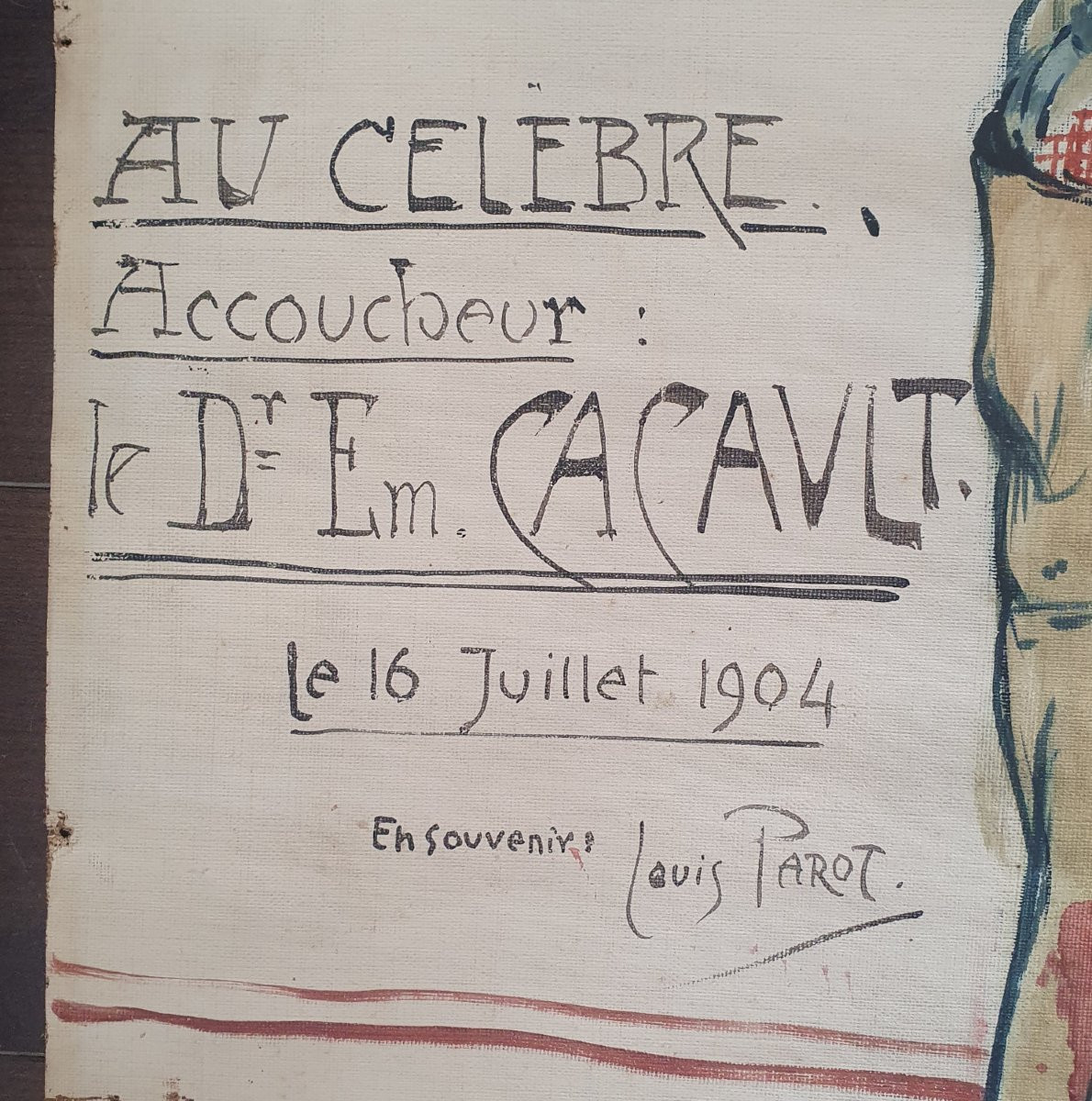 Medical Curiosity, Painting For The Doctors’ Lounge In Honor Of Dr. émile Cacault, Paris, 1904-photo-2