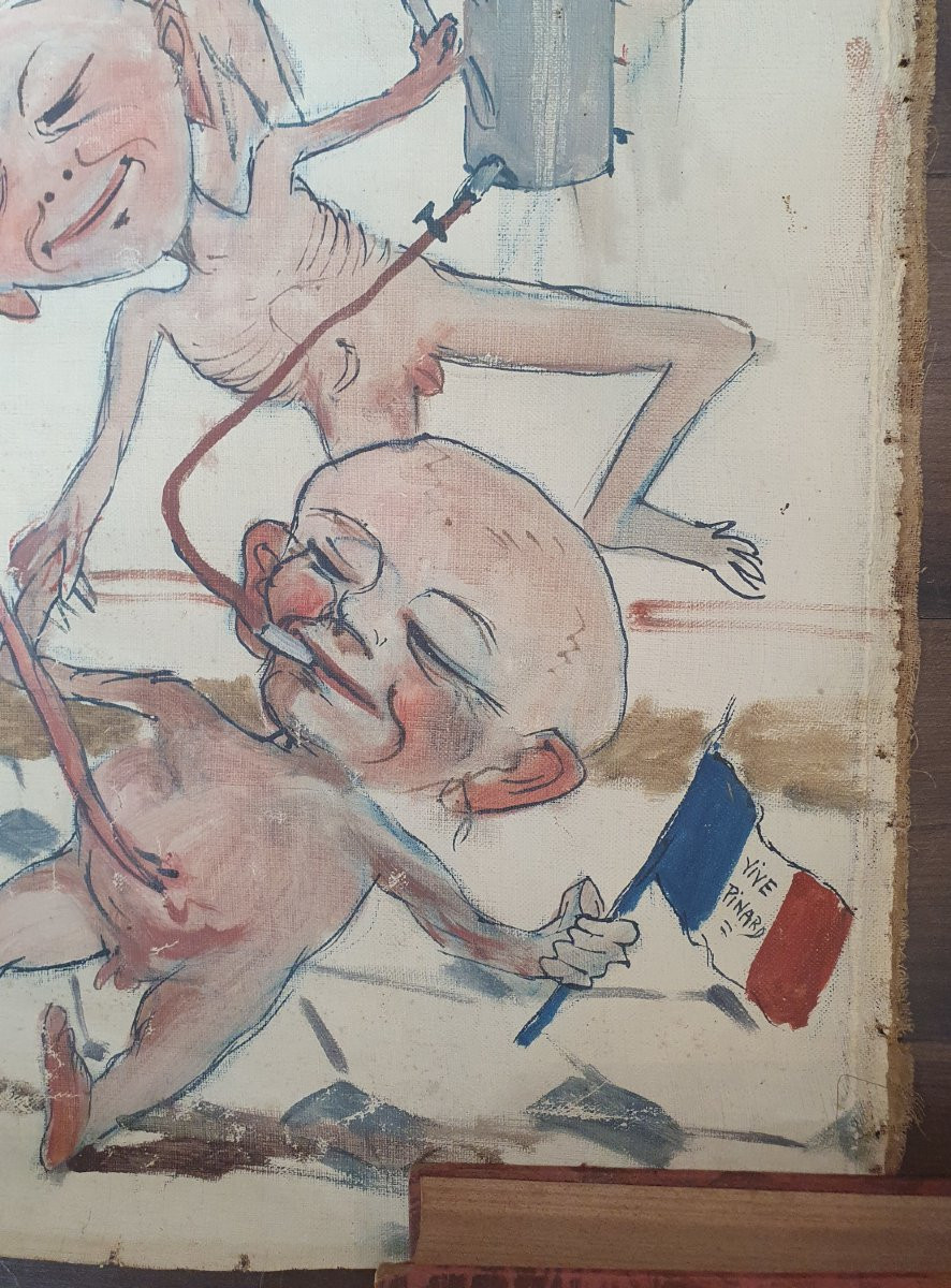 Medical Curiosity, Painting For The Doctors’ Lounge In Honor Of Dr. émile Cacault, Paris, 1904-photo-1
