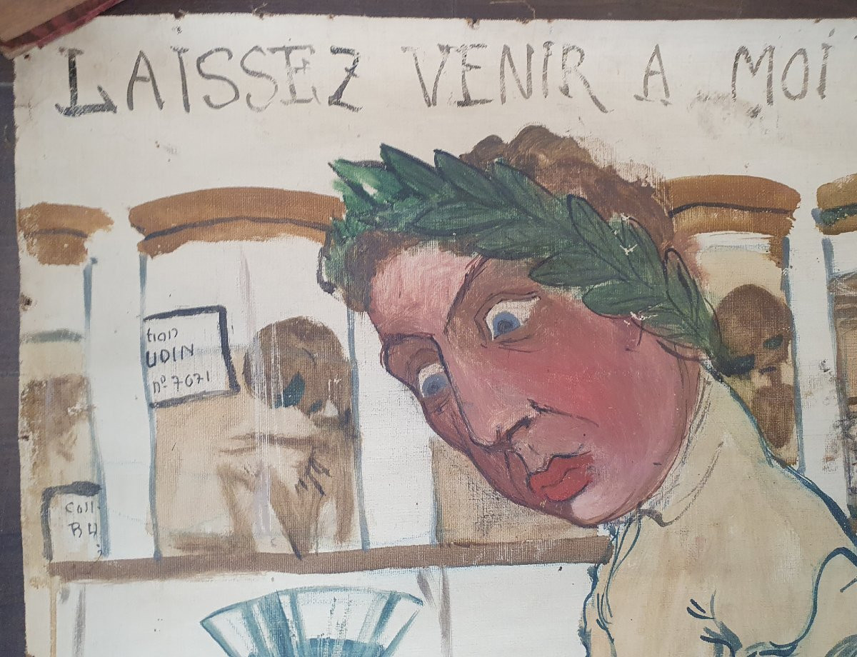 Medical Curiosity, Painting For The Doctors’ Lounge In Honor Of Dr. émile Cacault, Paris, 1904-photo-2