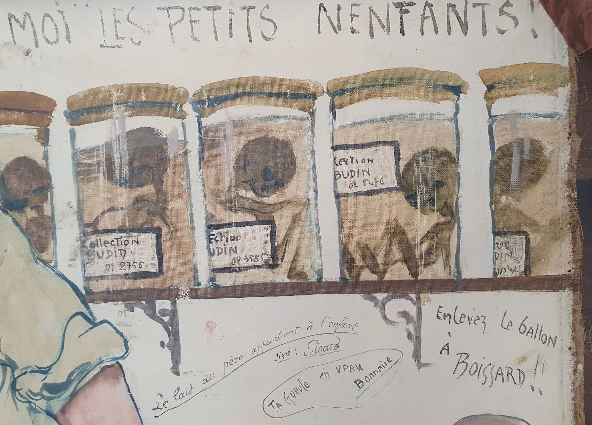 Medical Curiosity, Painting For The Doctors’ Lounge In Honor Of Dr. émile Cacault, Paris, 1904-photo-3
