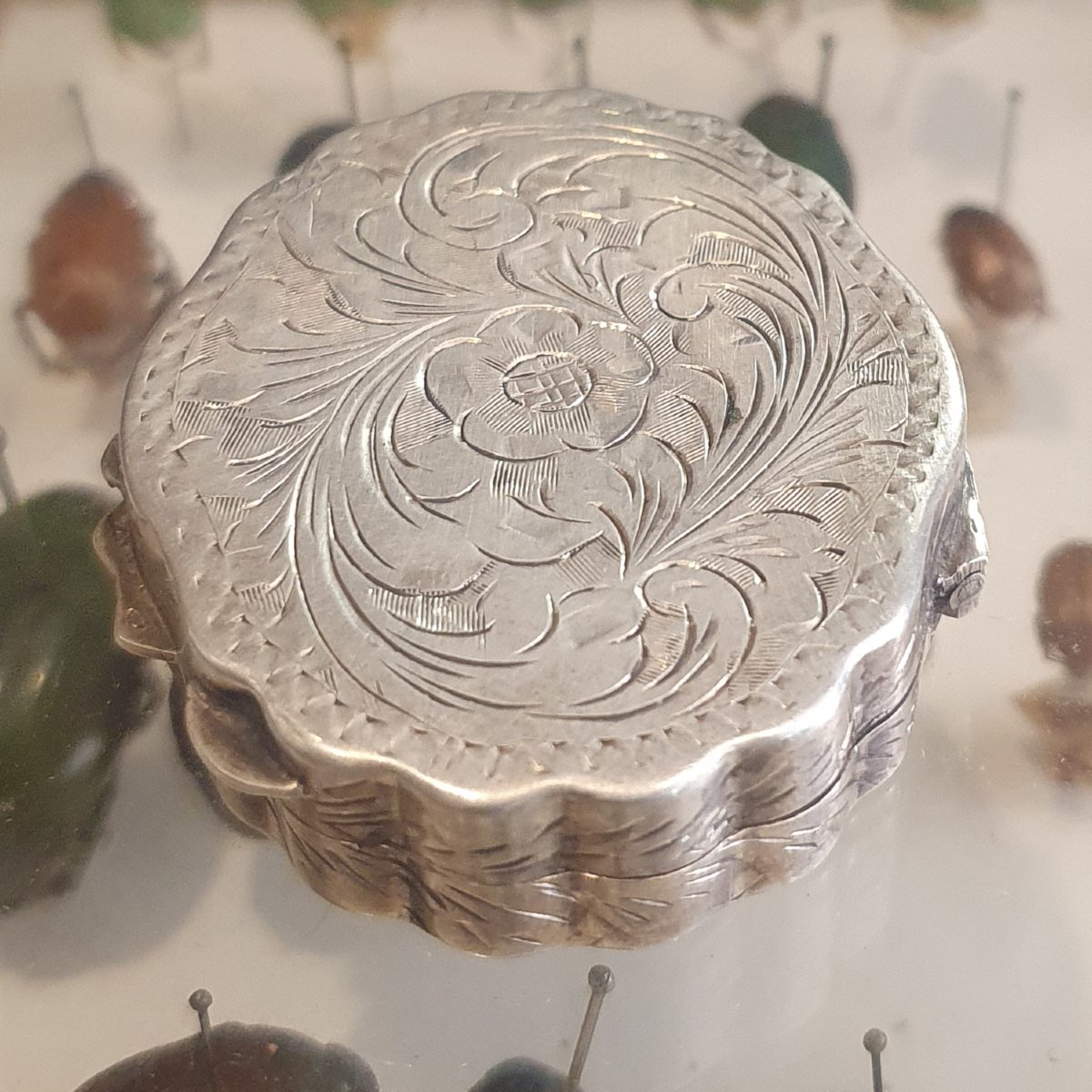 Boîte polylobée en argent 800, probablement Italie, circa 1890-1910-photo-3