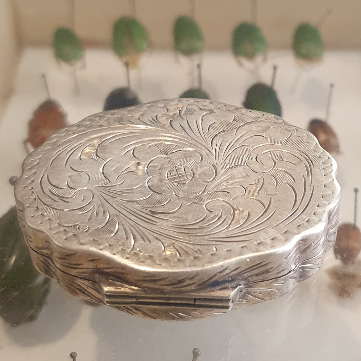 Boîte polylobée en argent 800, probablement Italie, circa 1890-1910-photo-4