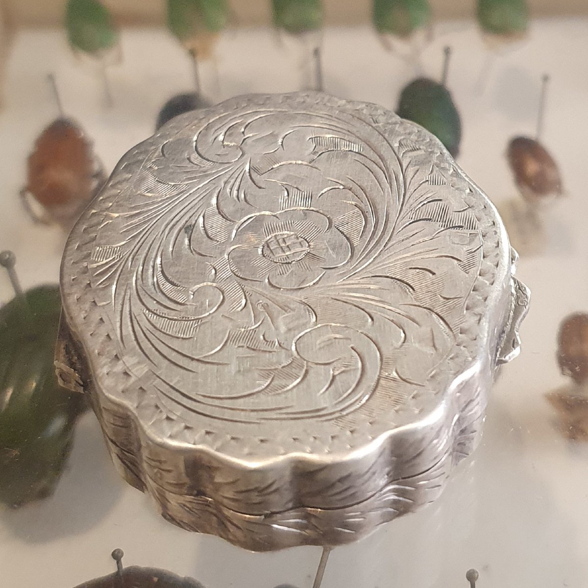 Boîte polylobée en argent 800, probablement Italie, circa 1890-1910-photo-1