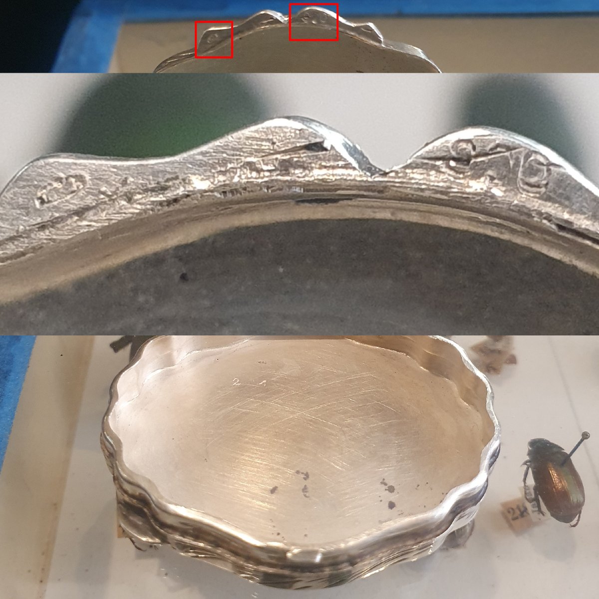 Boîte polylobée en argent 800, probablement Italie, circa 1890-1910-photo-4