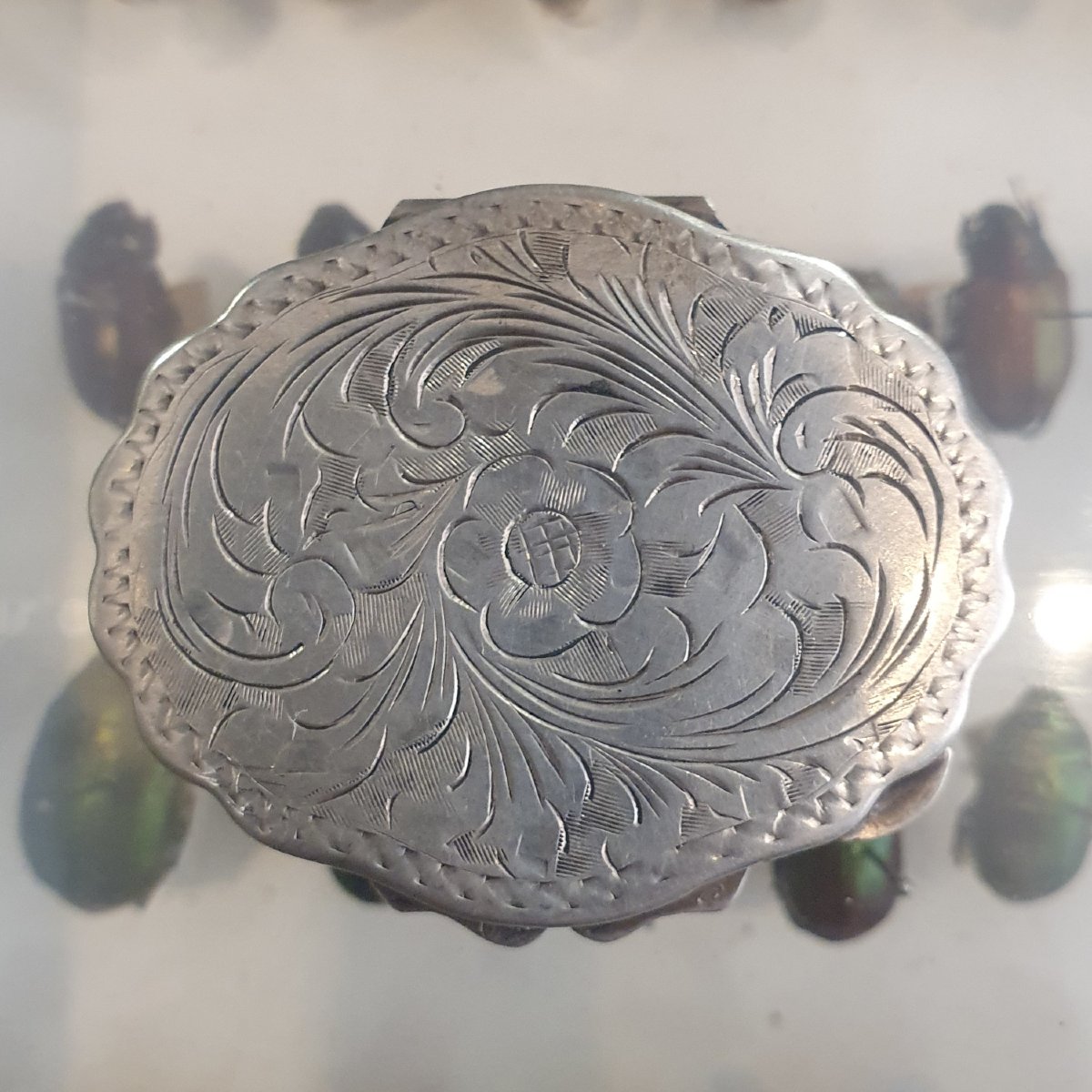 Boîte polylobée en argent 800, probablement Italie, circa 1890-1910