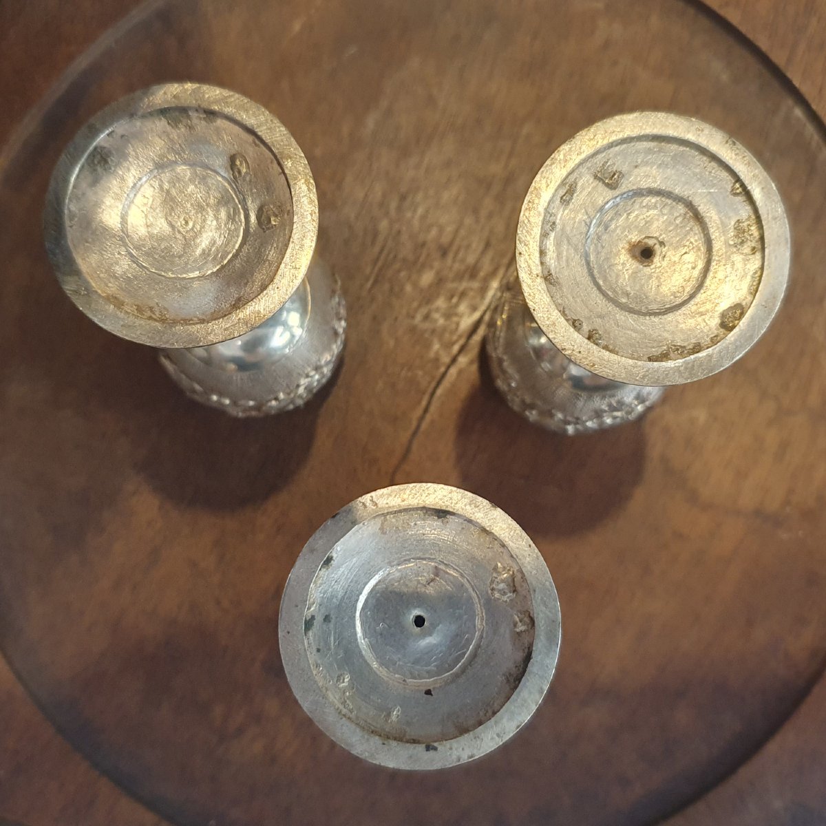 Set Of Three Liqueur Glasses, Late 19th / Early 20th Century-photo-2
