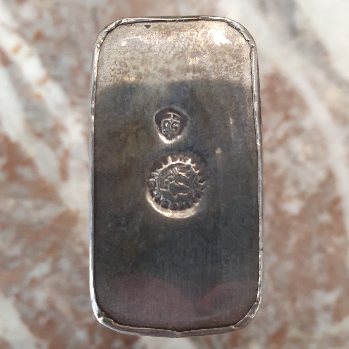 Flacon à parfum en verre et argent, Mexique, circa 1950 / 1970-photo-1