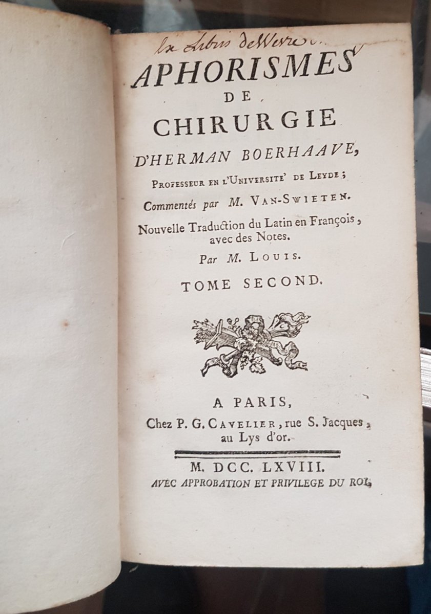 7 Tomes Aphorismes De Chirurgie By Herman Boerhaave-photo-2