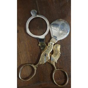 Golden And Silver Metal Egg Scissors