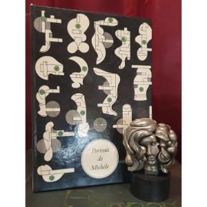 Sculpture « Portrait de Michèle » par Miguel Berrocal (1933–2006) et livre de montage