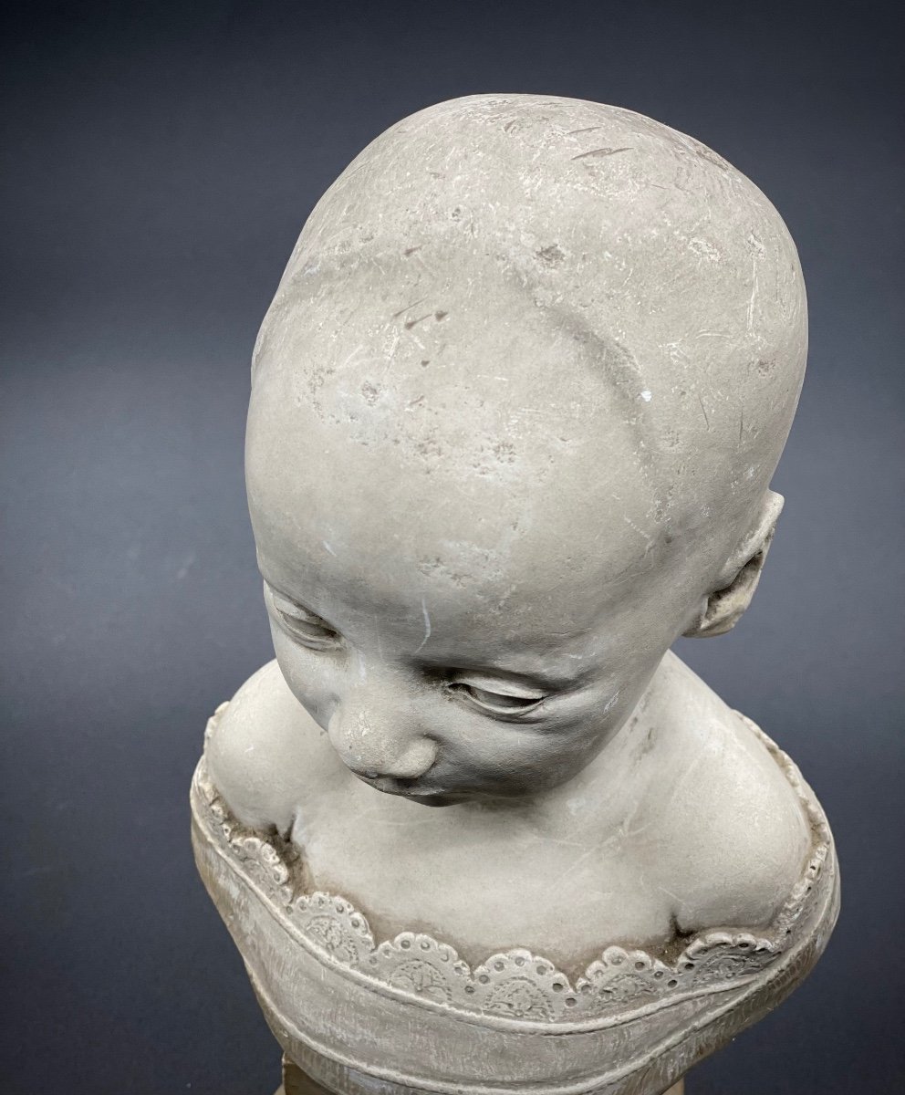 Rare Portrait Post Mortem d'Un Enfant - Italie 1857-photo-1