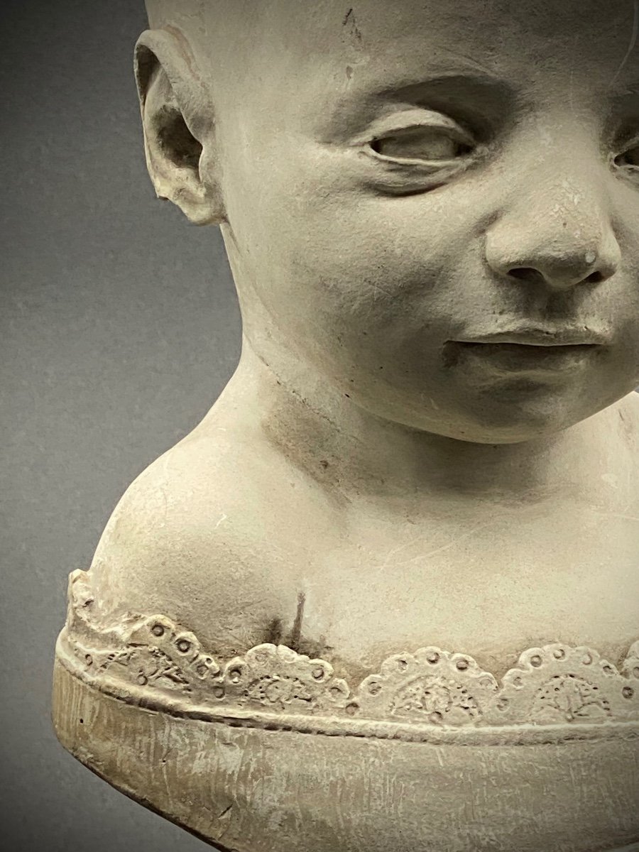 Rare Portrait Post Mortem d'Un Enfant - Italie 1857-photo-2