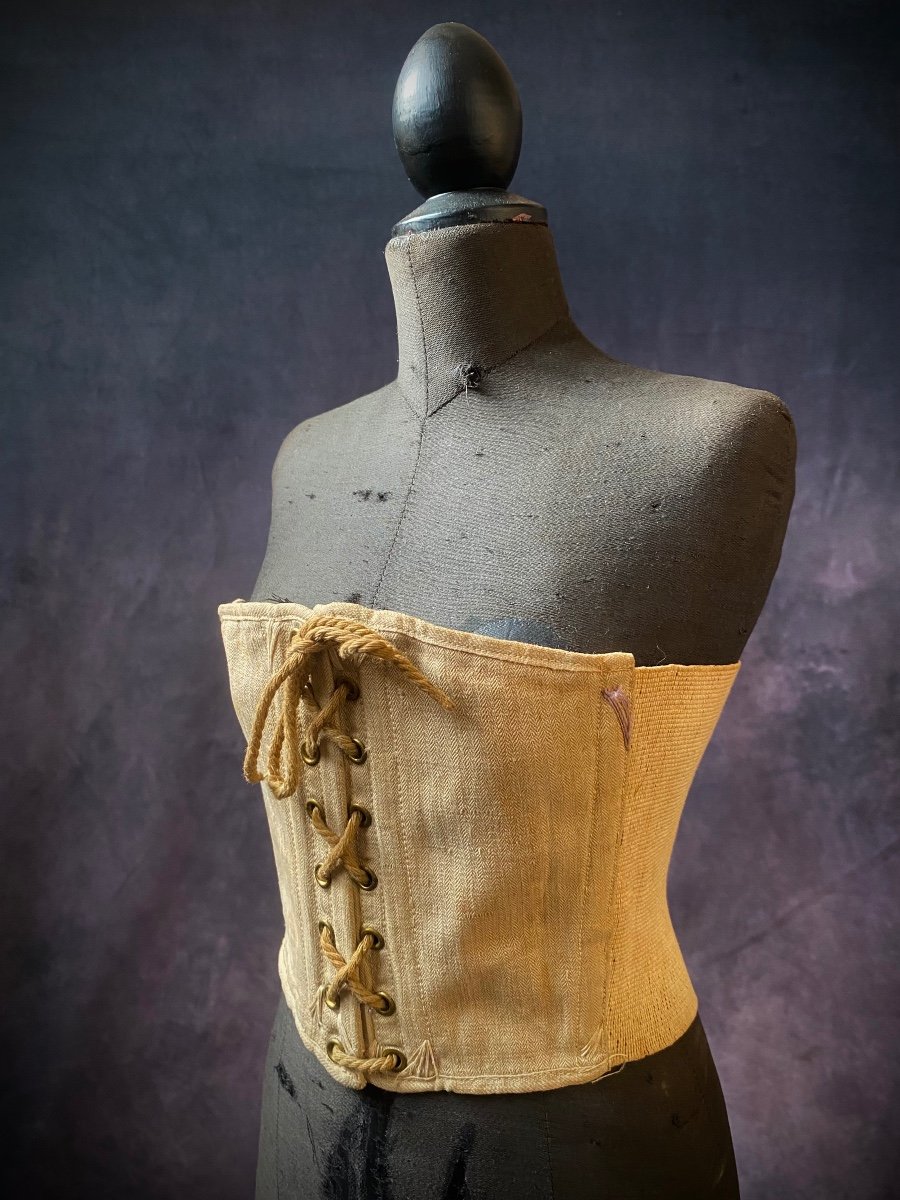 Antique Mannequin With Vintage Corset-photo-3