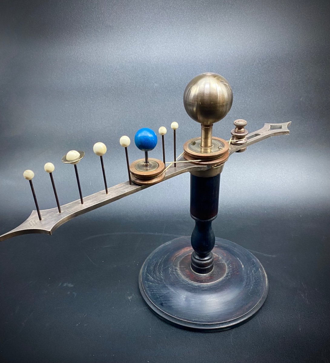Rare Planetaire Orrery Signe' Henri Robert - Paris --photo-2