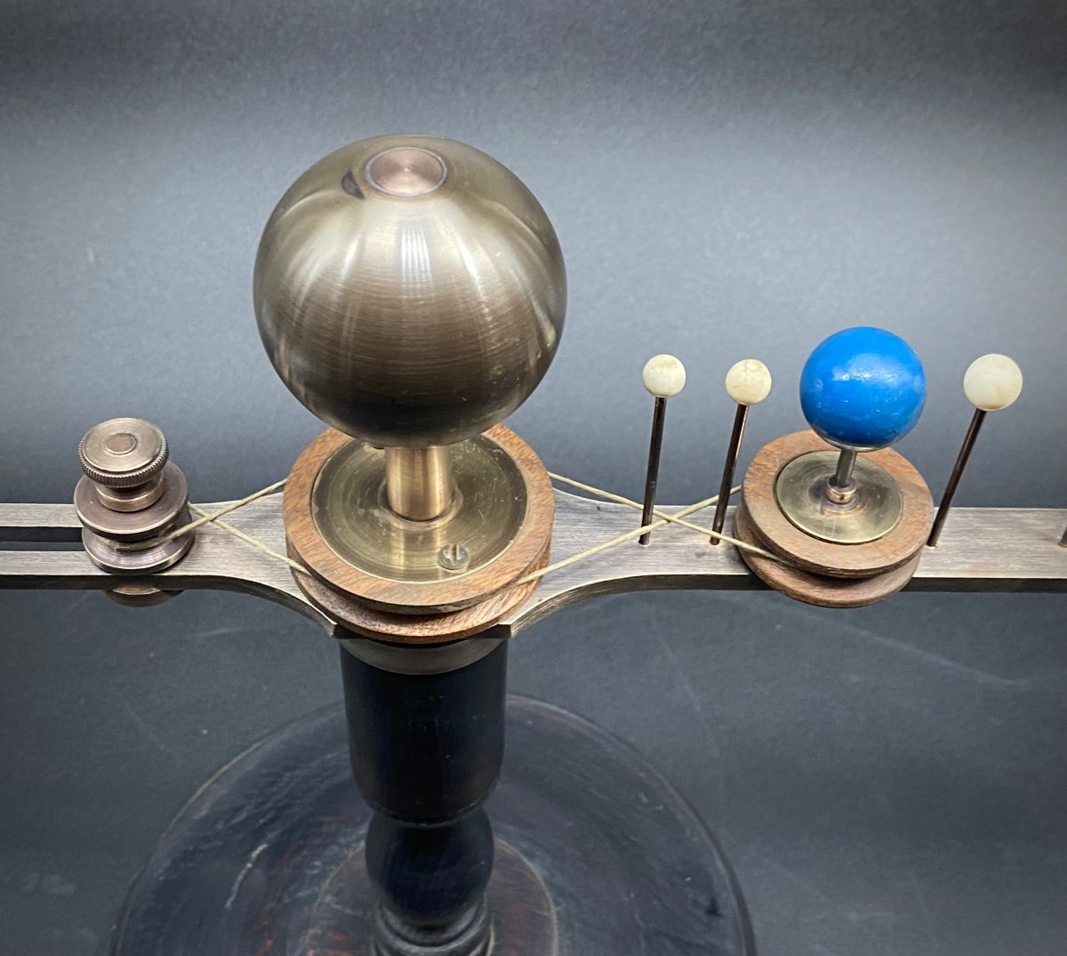 Rare Planetaire Orrery Signe' Henri Robert - Paris --photo-3