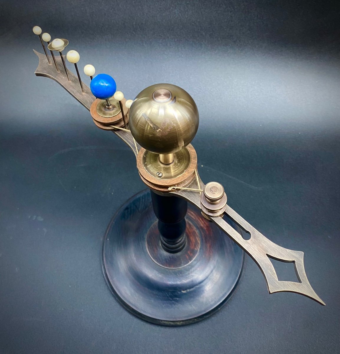 Rare Planetaire Orrery Signe' Henri Robert - Paris --photo-3