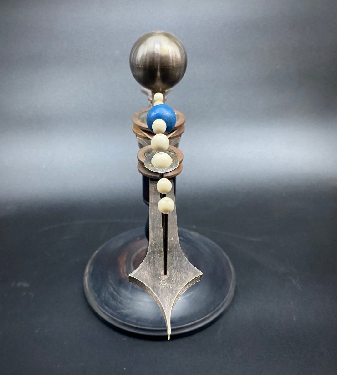Rare Planetaire Orrery Signe' Henri Robert - Paris --photo-4