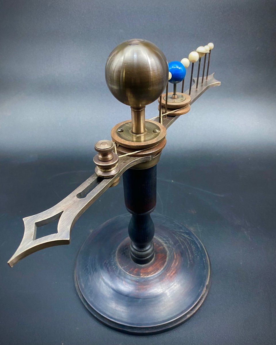 Rare Planetaire Orrery Signe' Henri Robert - Paris --photo-6