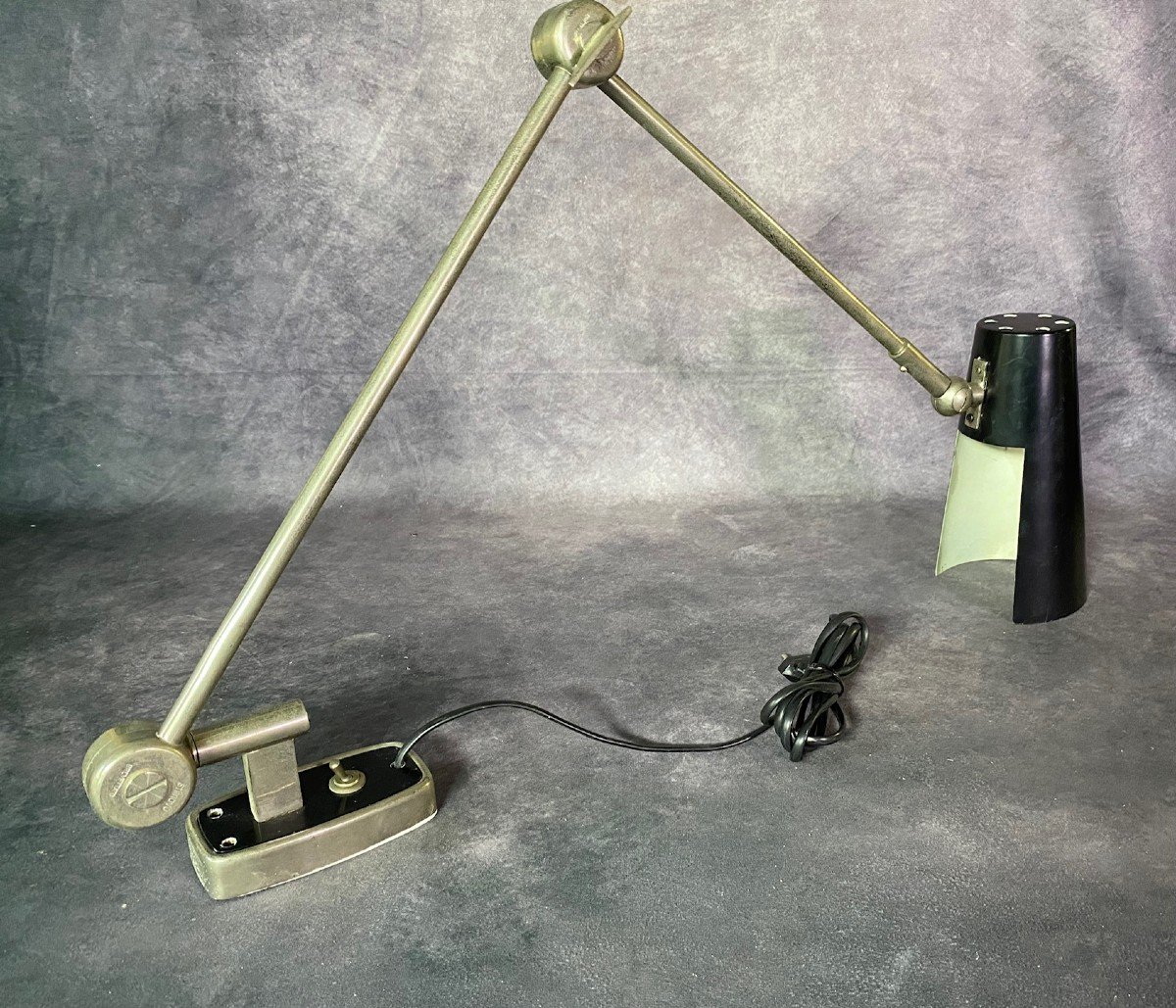 Rare Lampe Articulée Par Stilnovo - Italie,  Design Années 1950.-photo-6