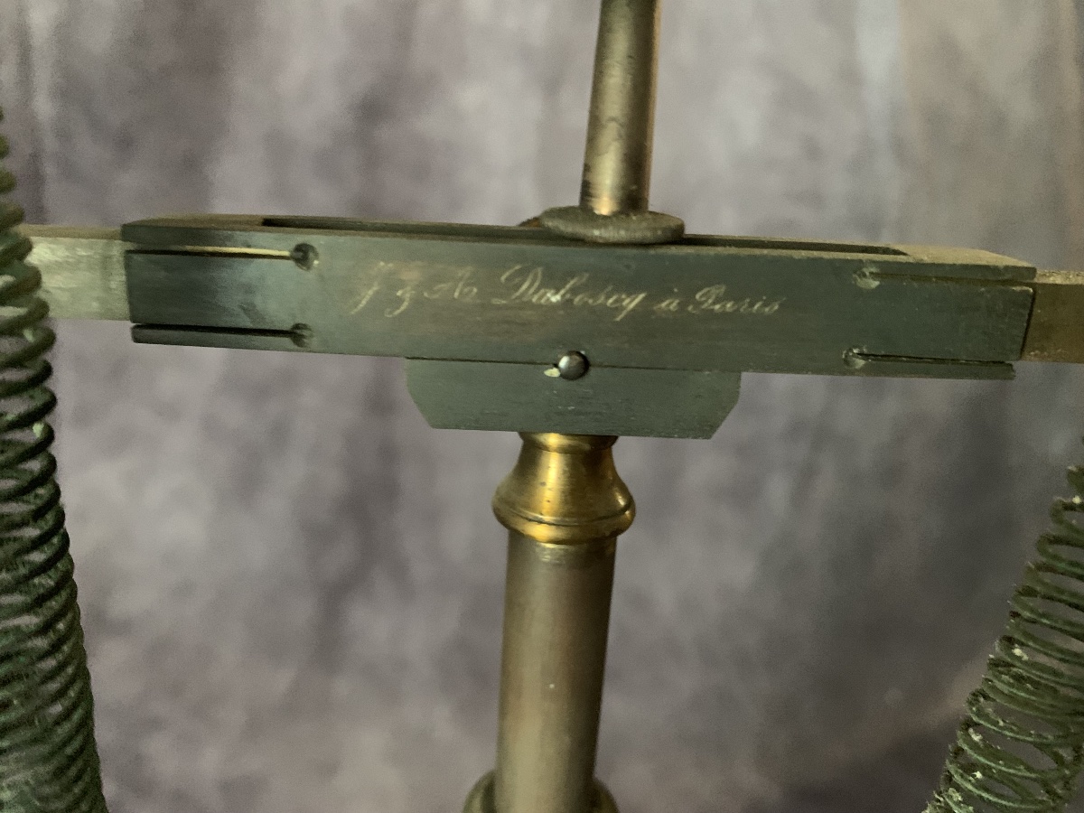 Instrument scientifique ancien pour expériences thermiques, appelé « thermopile », signé Dubosq-photo-1