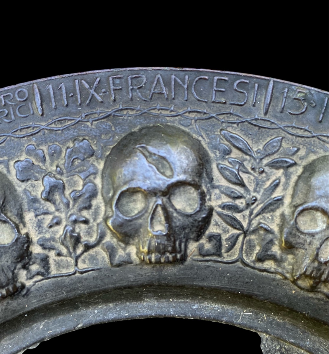 Plaque Memento Mori en métal commémorant  les victimes de chaque pays impliqué dans la WWI-photo-4