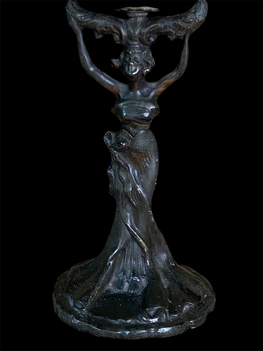 Art Nouveau Table Lamp With A Nautilus Shell -photo-7