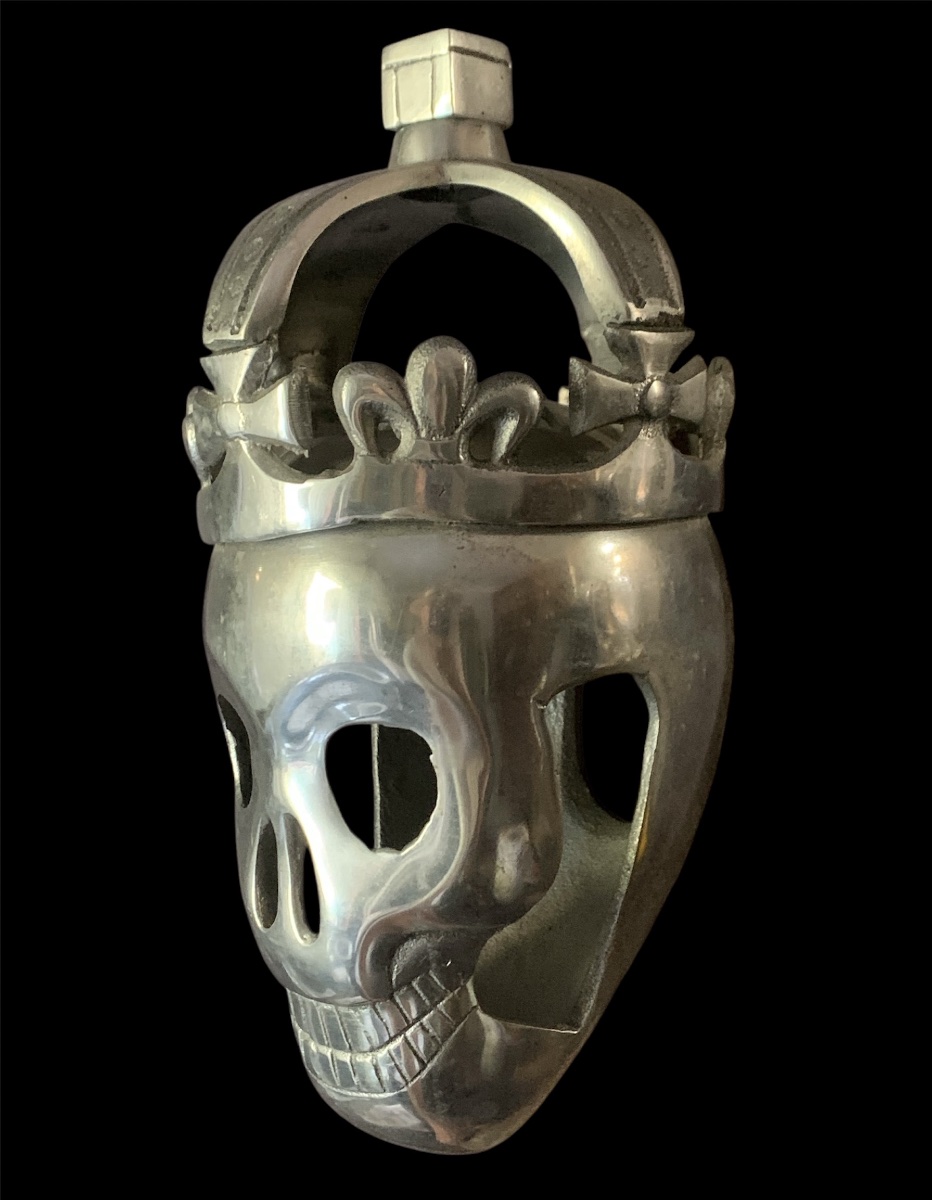 Crâne memento mori comme élément décoratif pour les chapelles funéraires – Italie, début du XXe-photo-4