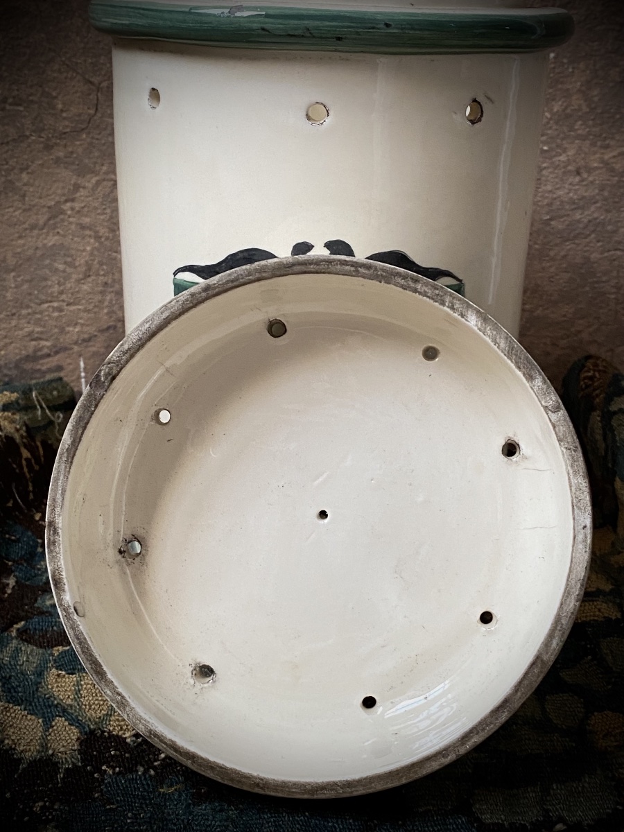 Rare Pharmacy Jar For Leeches /bloodletting - Italy, Late 19th Century-photo-3