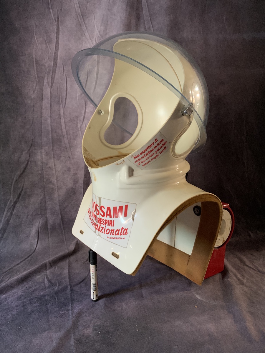 Vintage "space Age"-style Respirator Helmet—italy, 1970s.-photo-2
