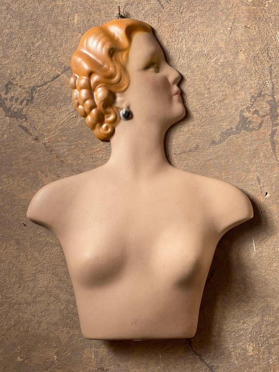 Celluloid Display Busts From An Old 1930s-1940s Shop-photo-3