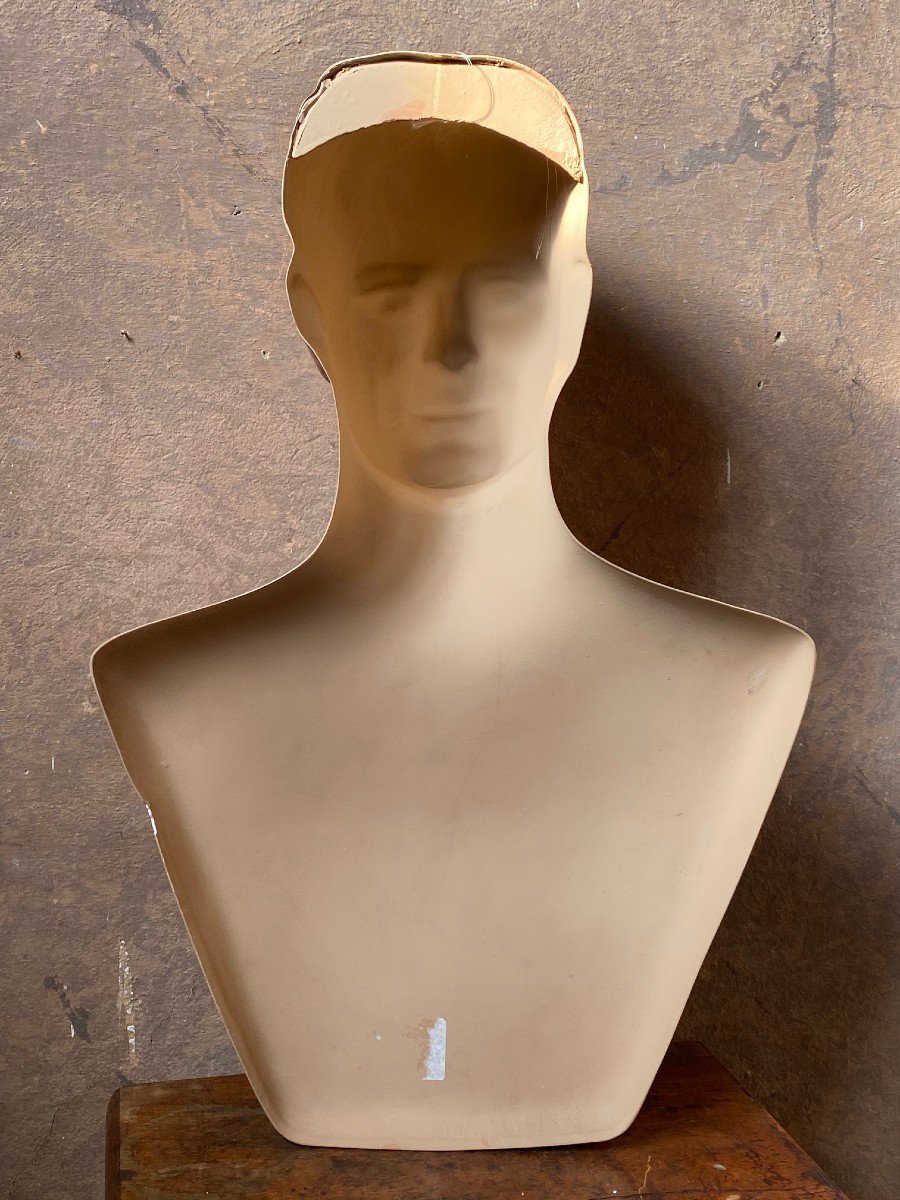 Celluloid Display Busts From An Old 1930s-1940s Shop-photo-4