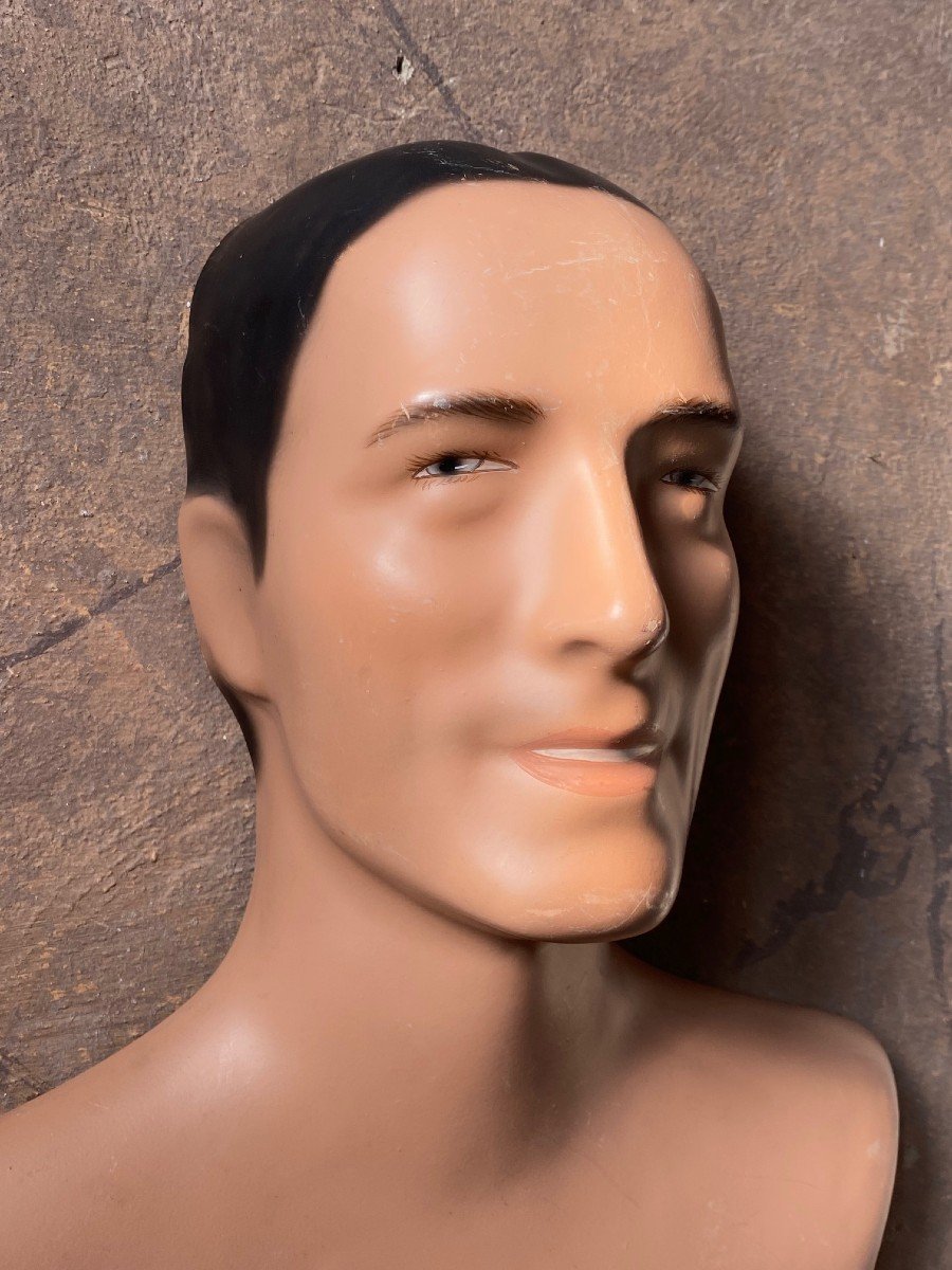 Celluloid Display Busts From An Old 1930s-1940s Shop-photo-5