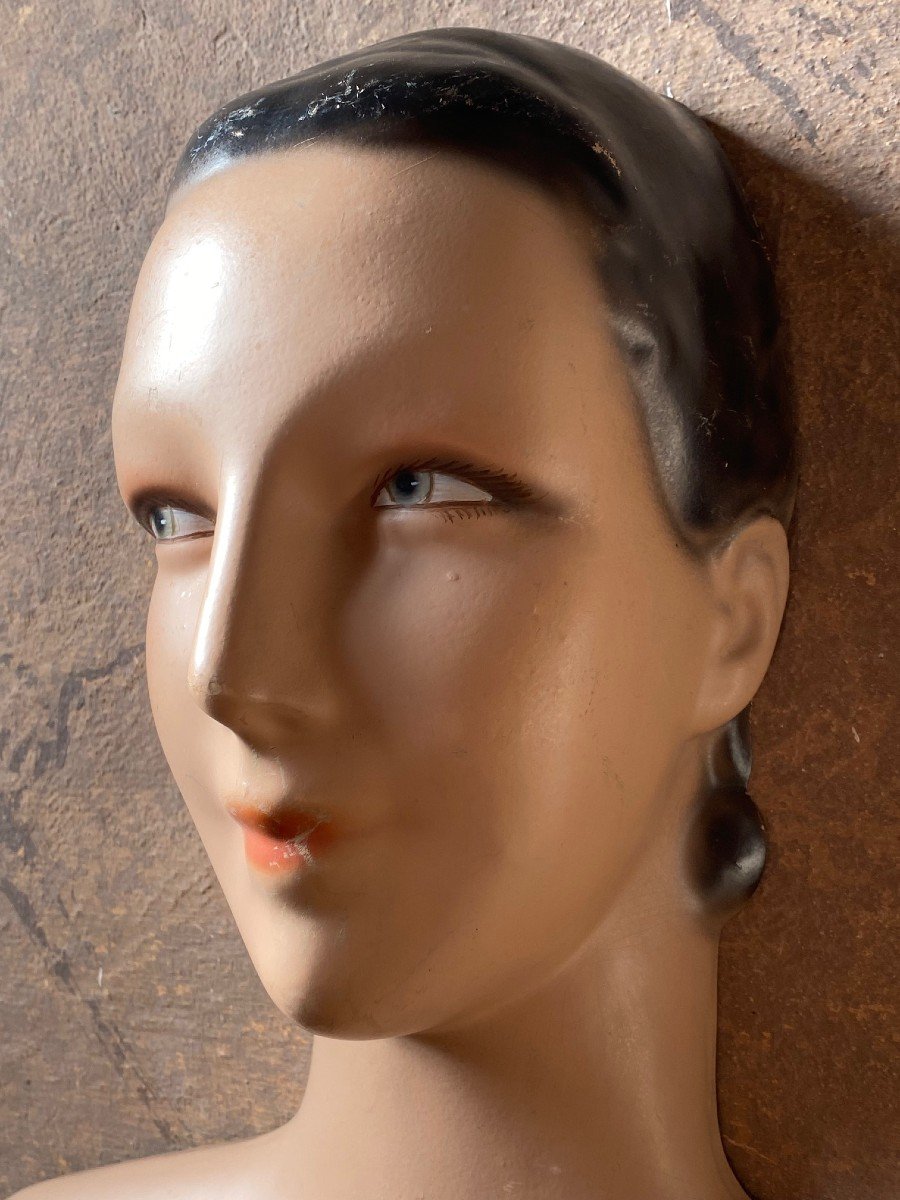 Celluloid Display Busts From An Old 1930s-1940s Shop-photo-7