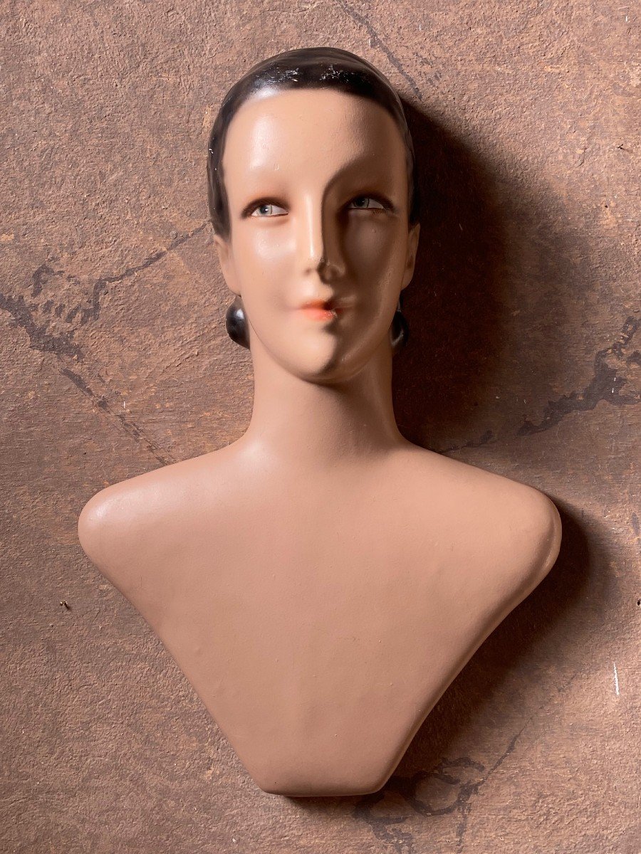 Celluloid Display Busts From An Old 1930s-1940s Shop-photo-8