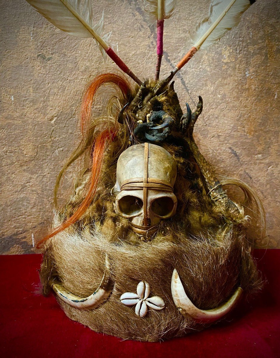 Rare Dajak Ceremonial Hat -borneo-photo-2