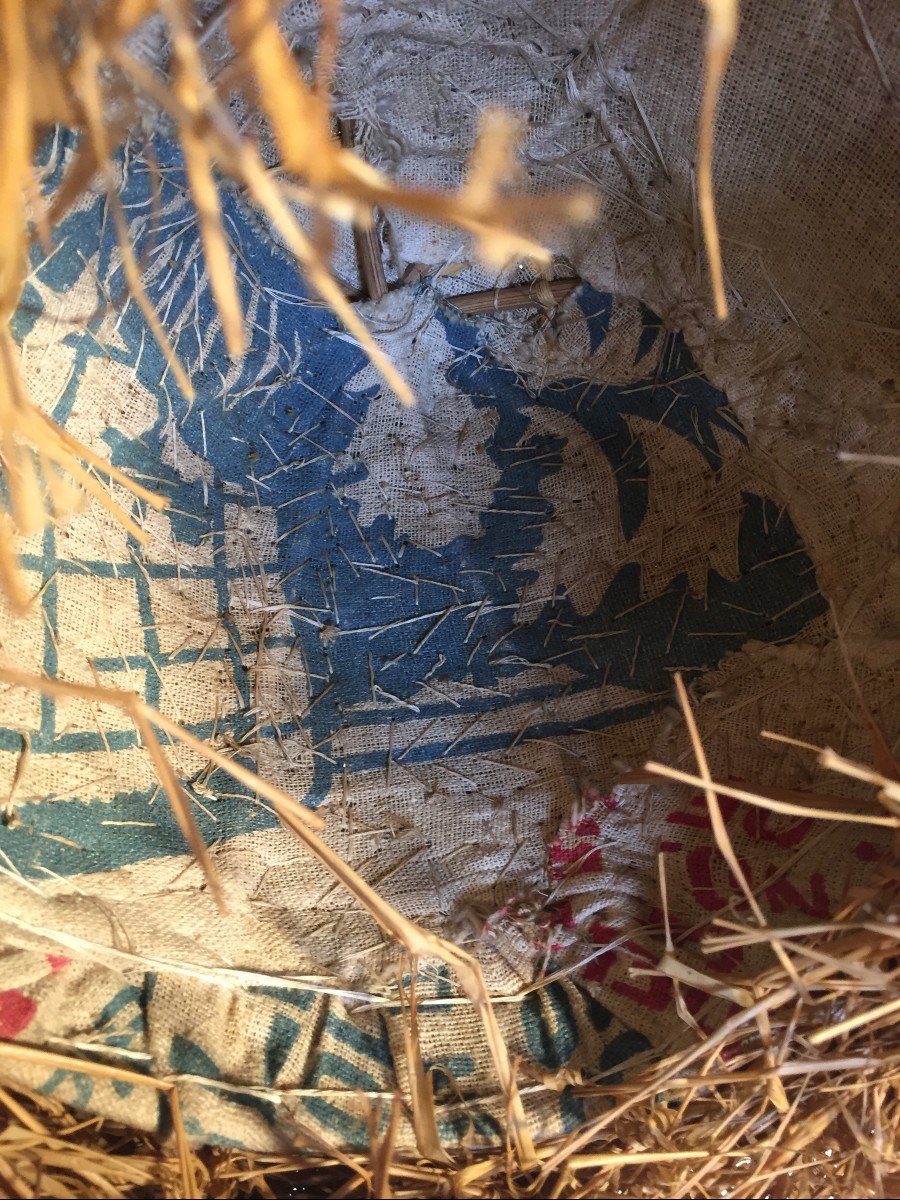 African Tribal Headdress With Beads And Raffia- Kuba? Purchased In The 1960s-photo-2