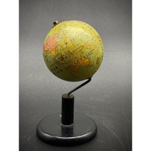 Petit Globe Terrestre Signé Grévin - Diamètre 7 Cm