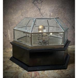 Rare Mechanical Tabletop Orrery With A Spring-driven Mechanism