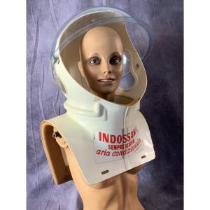 Vintage "space Age"-style Respirator Helmet—italy, 1970s.