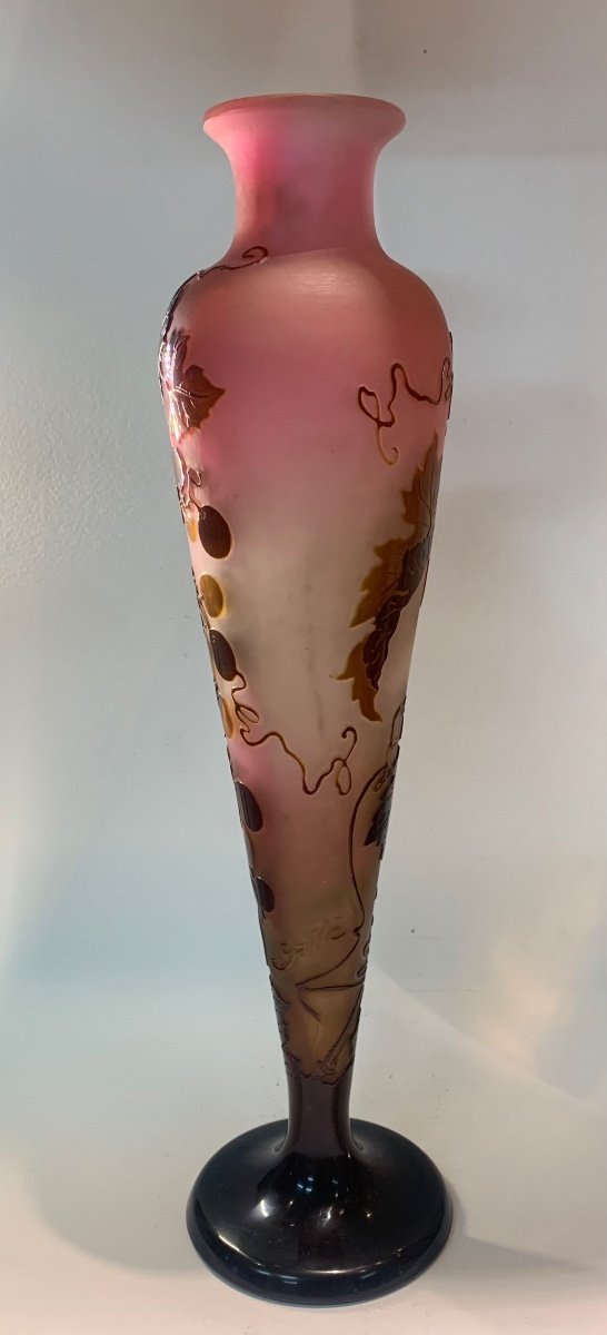 Gallé, Vase Art Nouveau “ Vigne Vierge”-photo-4