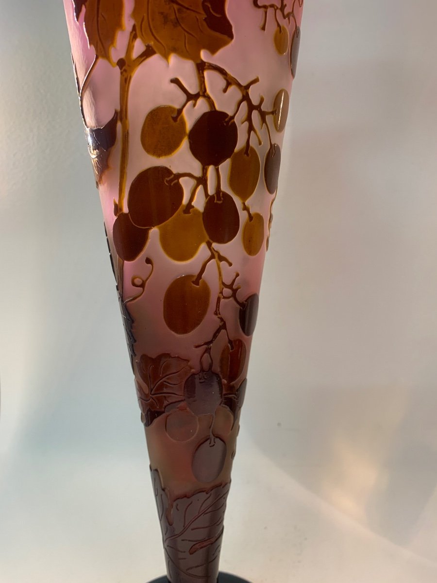 Gallé, Vase Art Nouveau “ Vigne Vierge”-photo-6
