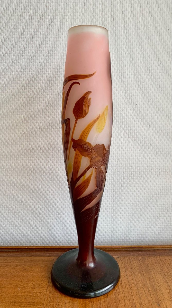 Gallé, Vase Decorated With Tulips-photo-3
