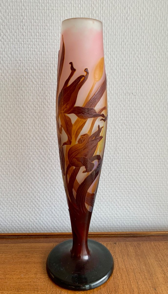 Gallé, Vase Decorated With Tulips-photo-4