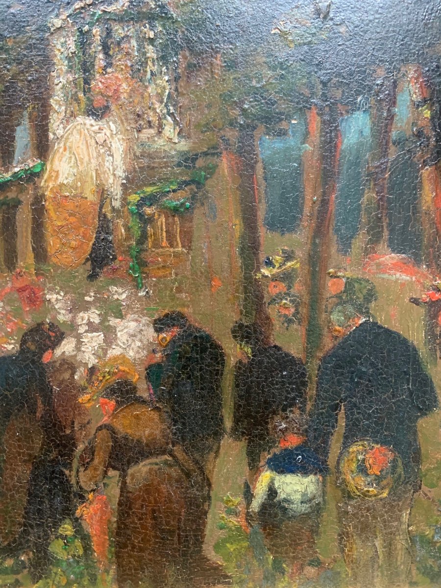 École Française Dans Le Goût De Monticelli - Procession-photo-3