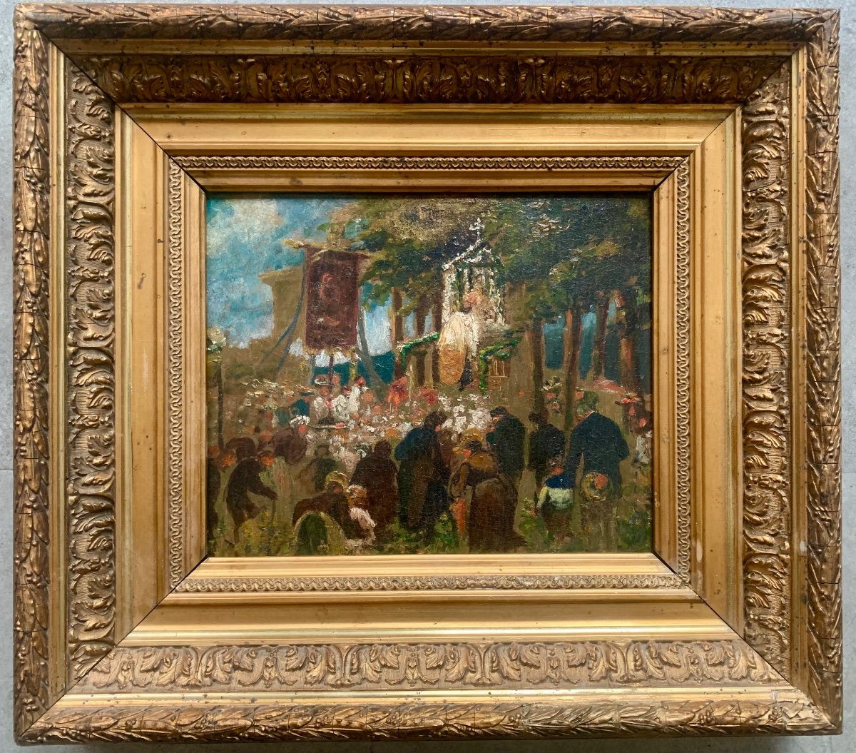 École Française Dans Le Goût De Monticelli - Procession