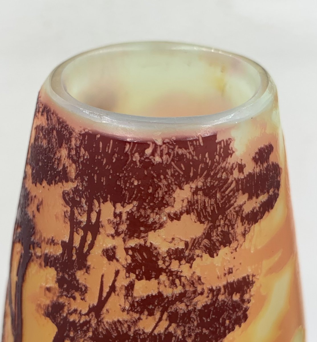 De Vez, vase à décor d’un paysage lacustre-photo-2