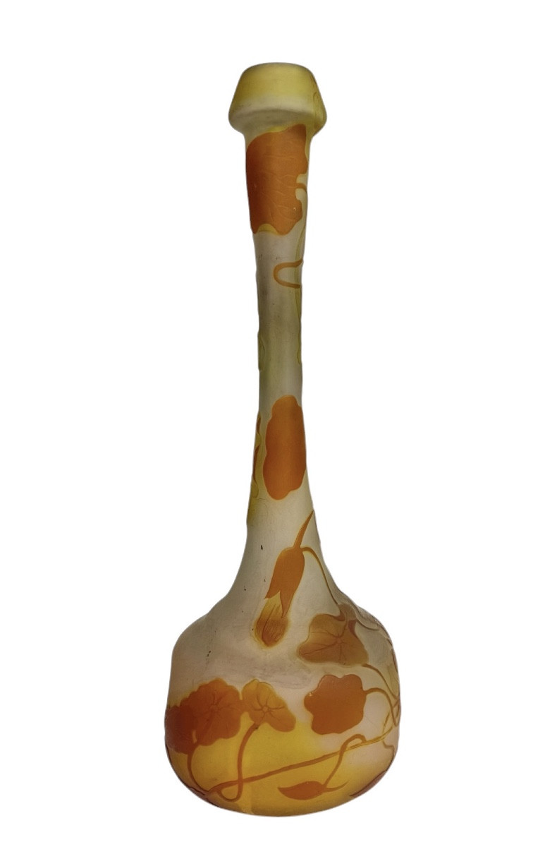 Gallé - Vase Decorated With Nasturtiums-photo-2
