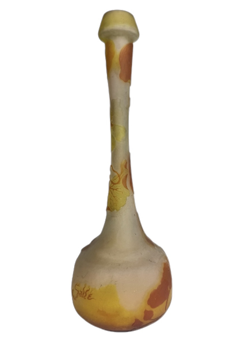 Gallé - Vase Decorated With Nasturtiums-photo-3