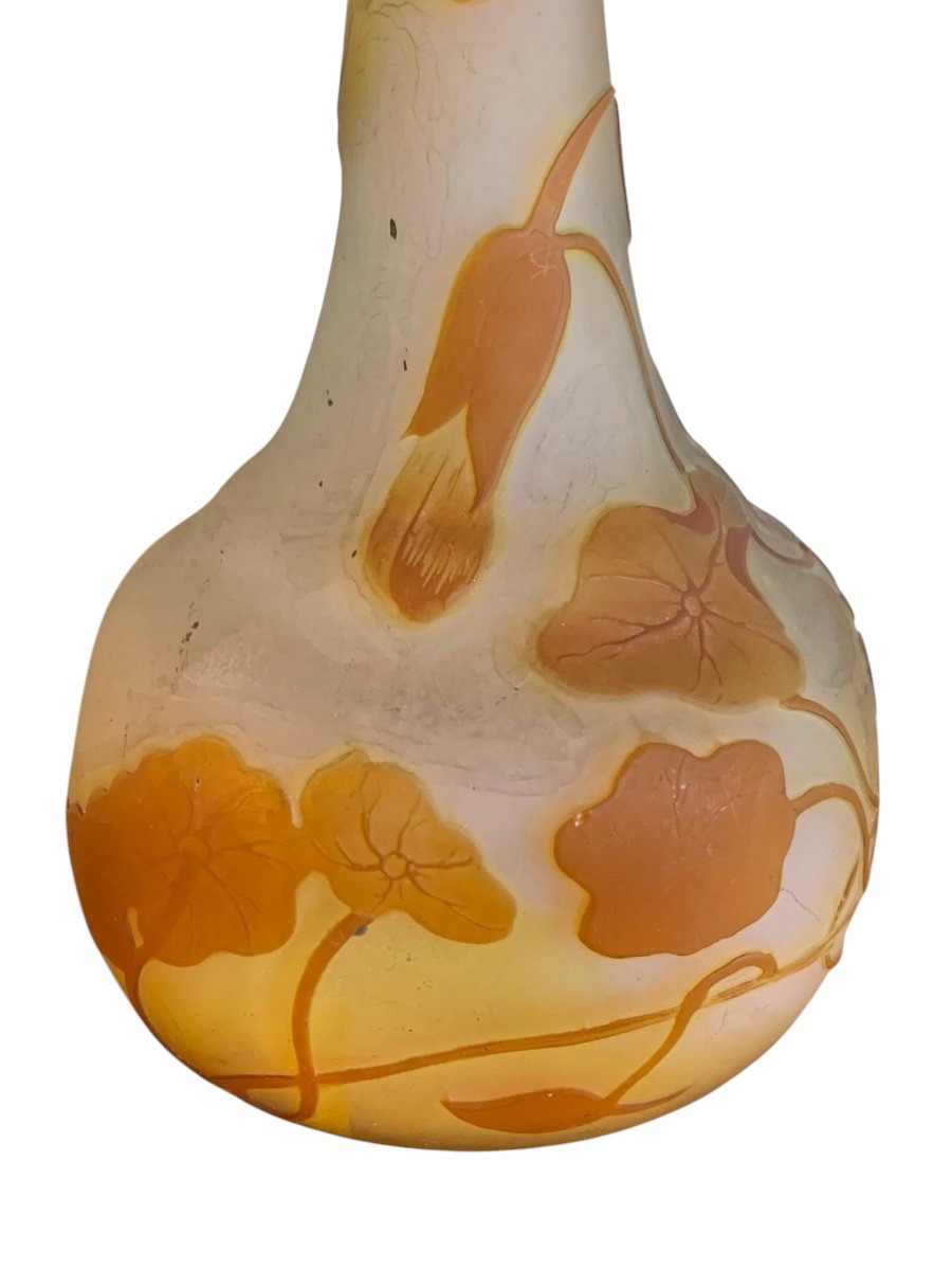 Gallé - Vase Decorated With Nasturtiums-photo-2