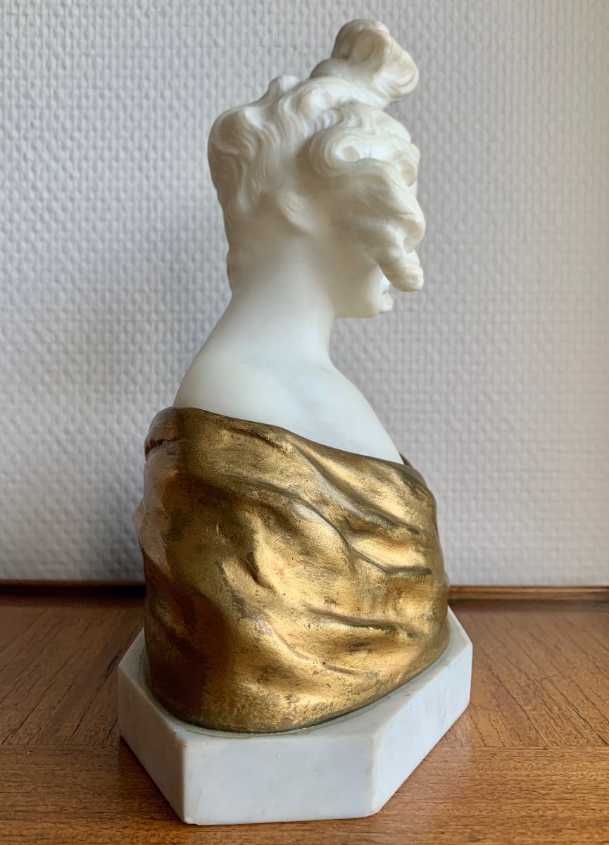 Nelson Pour Van Den Kerckhoven Buste De Jeune Femme. -photo-2